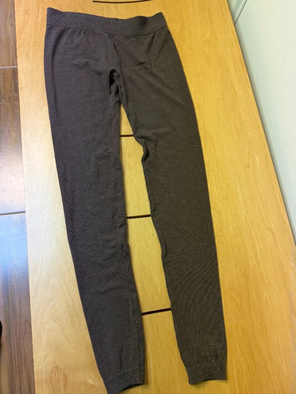 Fit to Go Seamless Women's Lightweight Brown Power Leggings Size M Brand New
